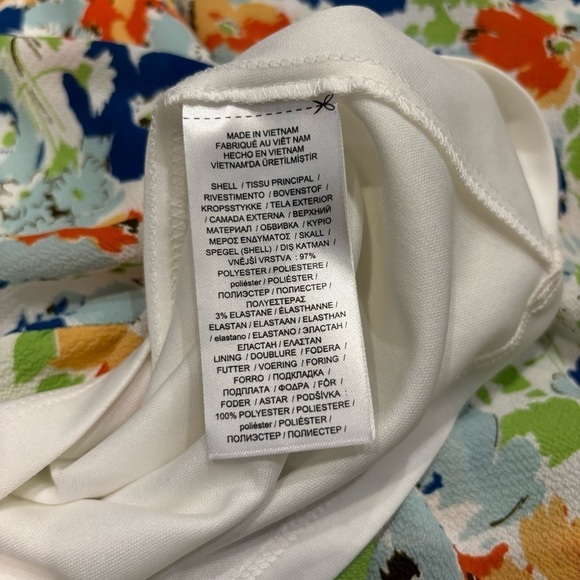 Lauren Ralph Lauren black Label Dress 16 Floral crepe faux wrap - Picture 13 of 15